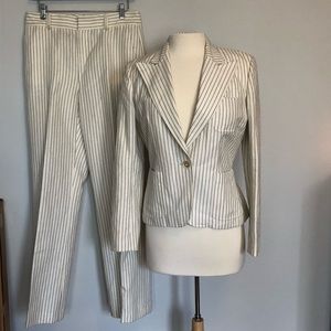 Lauren by Ralph Lauren pinstriped blazer&pant set